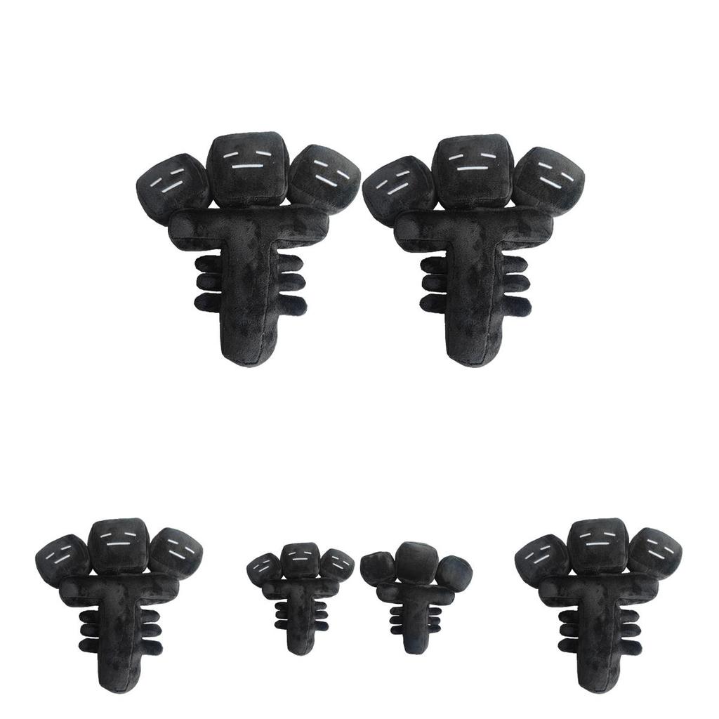 Game Black Three-headed Monster Plush Stuffed Toy Perfect Children's Gift And Room Decoration