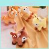 Cute Cartoon Sika Deer Mini Plush Toy Pendant For Gift And Bag Decoration