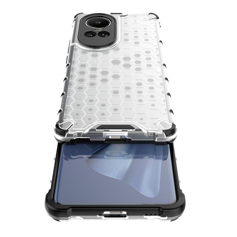 Für OPPO Reno 10 5G Hülle Luxus Armor Hybrid Silikon Handyhülle Für OPPO Reno10 CPH2531 6.7" Transparent Stoßfest Rückseite