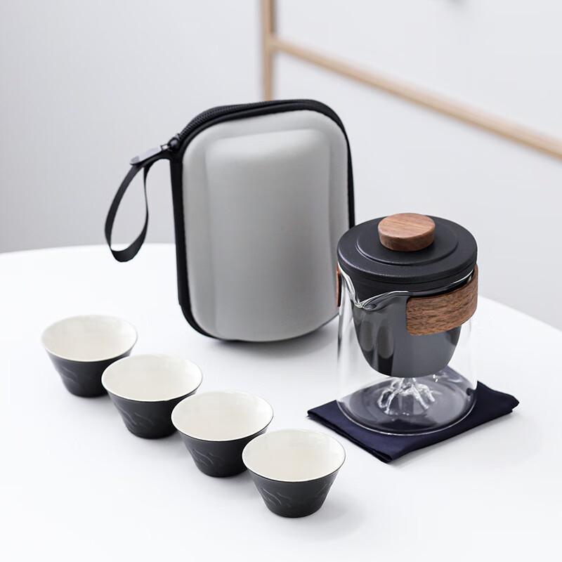 Outdoor Glass Travel Tea Set