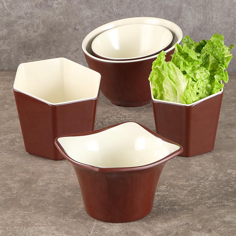 Melamine Rectangular Plate for BBQ & Side Dishes - Imitation Porcelain Tableware