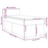 VidaXL Slatted Bed Base and Mattress Light Grey 90x190 Cm Velvet, Bed, Platform Bed, Panel Bed, Furniture of 3288480