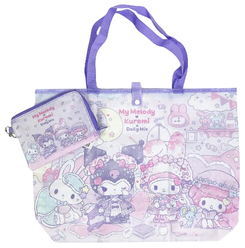

World Sanrio DOLLY MIX складная эко-сумка My Melody Kuromi сумка для покупок Marche Bag бесплатно [Perfect Tokyo] **