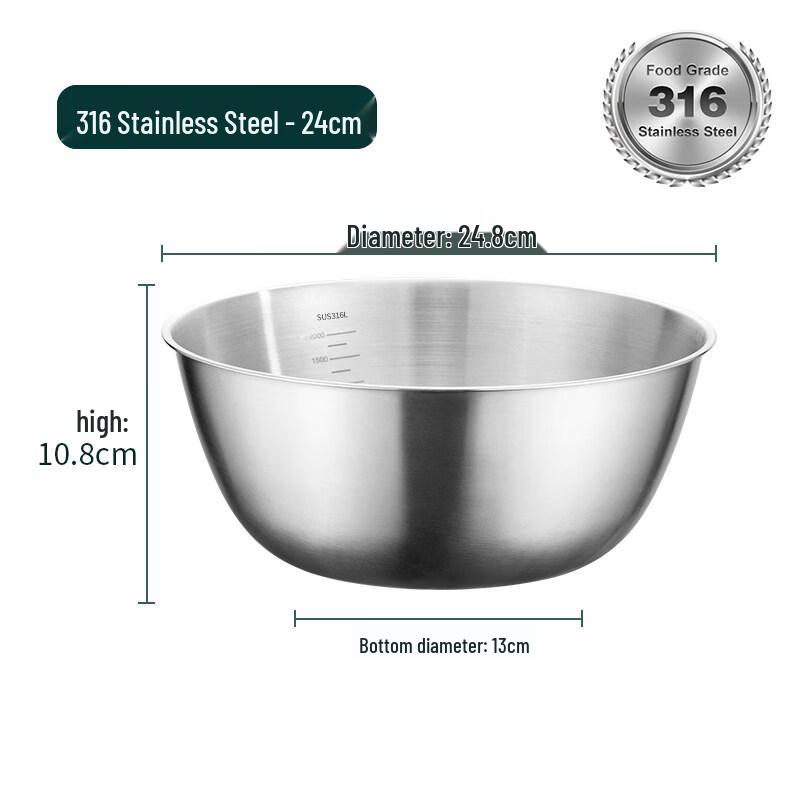 ZISIZ Food Grade Stainless Steel Basin
