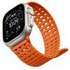 Magnetic Silicone Sport Band for Apple Watch Ultra 49mm 44/45/46mm Fish Scale Breathable Waterproof Replacement Strap Men Women
