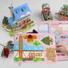 FINGOOO Christmas 3D Puzzle 3D Prize Craft Model Assembly Present Gift Miscellaneous Figurine DIY Instruction Manual Included (House B)
