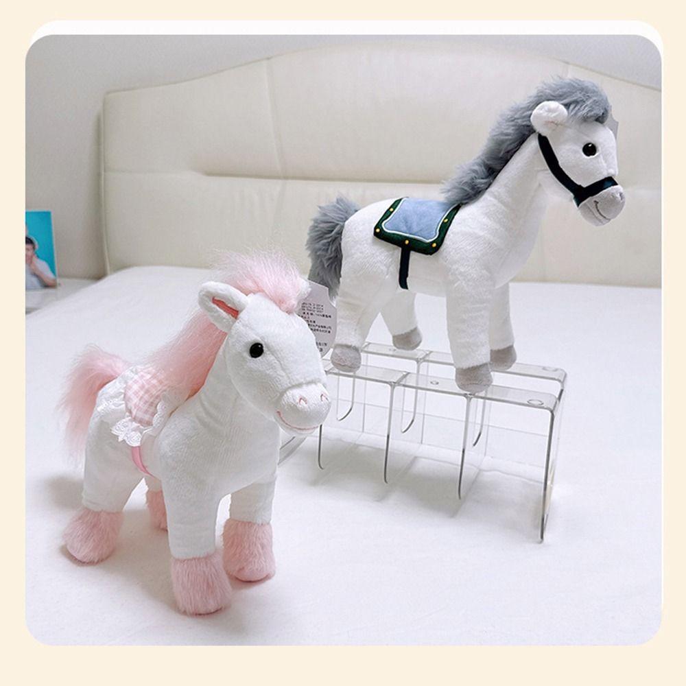 Kawaii Stuffed Animal Horse Soft Zodiac Pony Figurine Plush Racing Horse  Year of The Horse