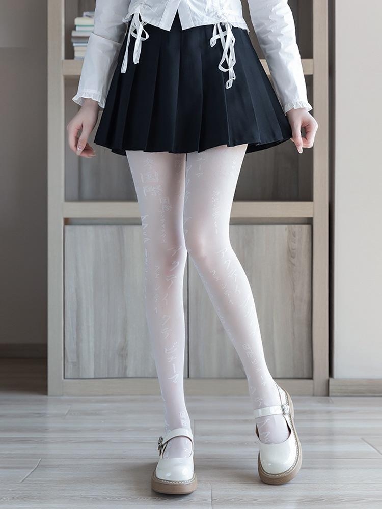 Ultra-Thin Black Polka Dot & Heart Pantyhose - Sexy Anti-Ladder Summer Stockings for Women