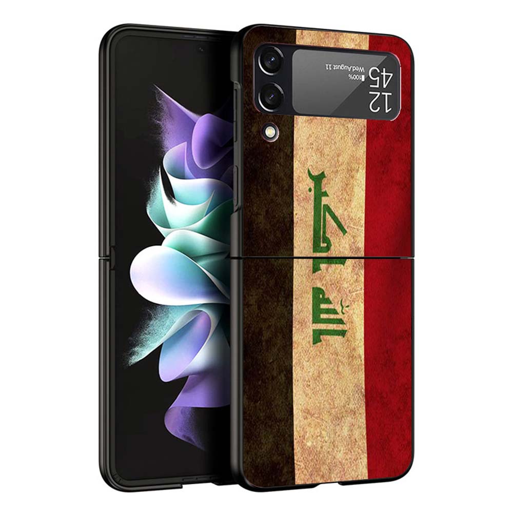 

Iraqi Iraq National Flag Phone Case For Samsung Galaxy Z Flip7 Flip6 5G Flip5 Flip4 Flip3 ZFlip 7 6 3 4 5 Shockproof Back Cover Samsung Z Flip 4