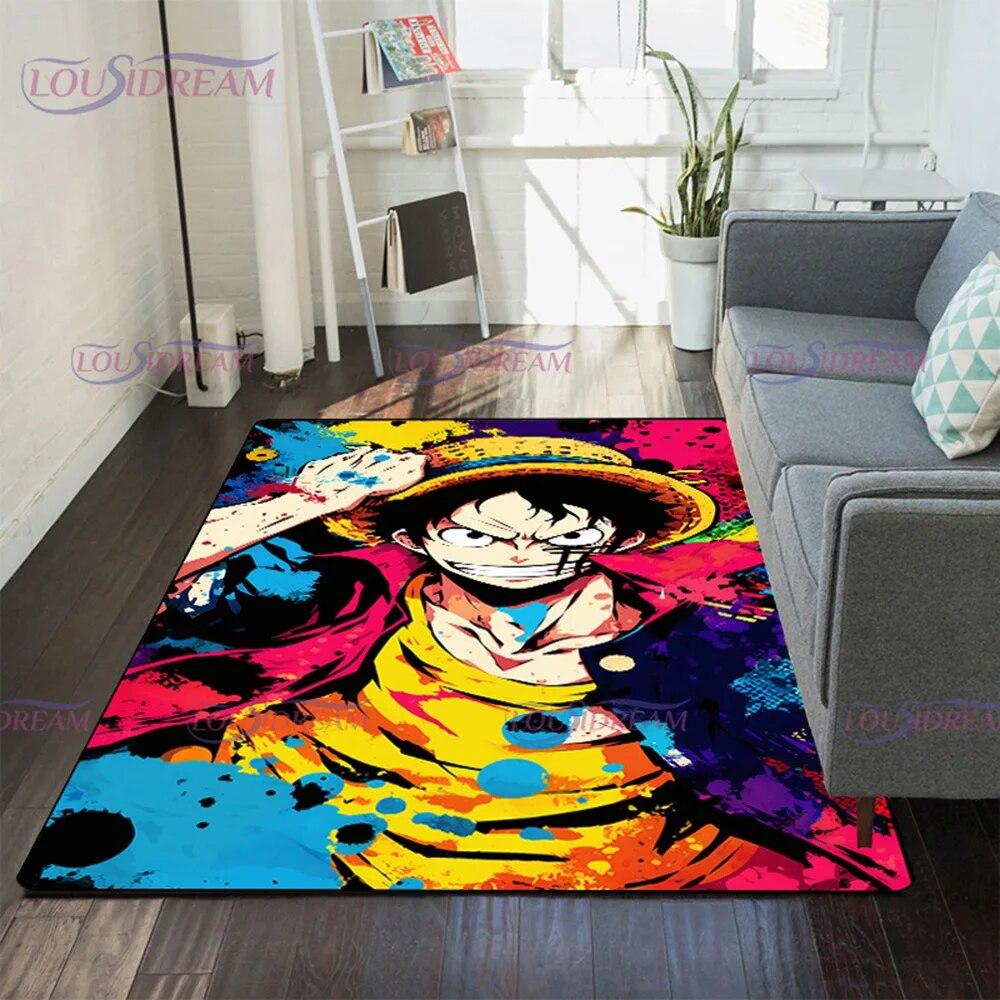 Japanese Pop Anime Carpet for Living Room Rugs Soft Floor Cartoon Rugs Bathroom Rug Home Bedroom Decor Fans Gift