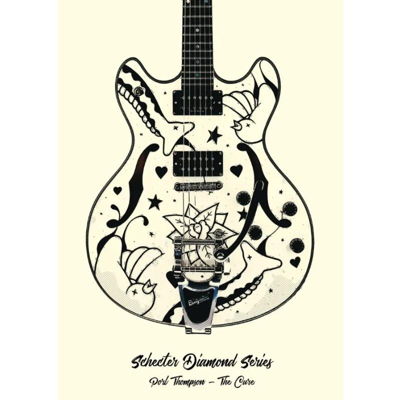 Famous Guitars Used By Famous Bands and Singers Music Posters Prints Canvas Printing Wall Art Picture for Living Room Home Decor