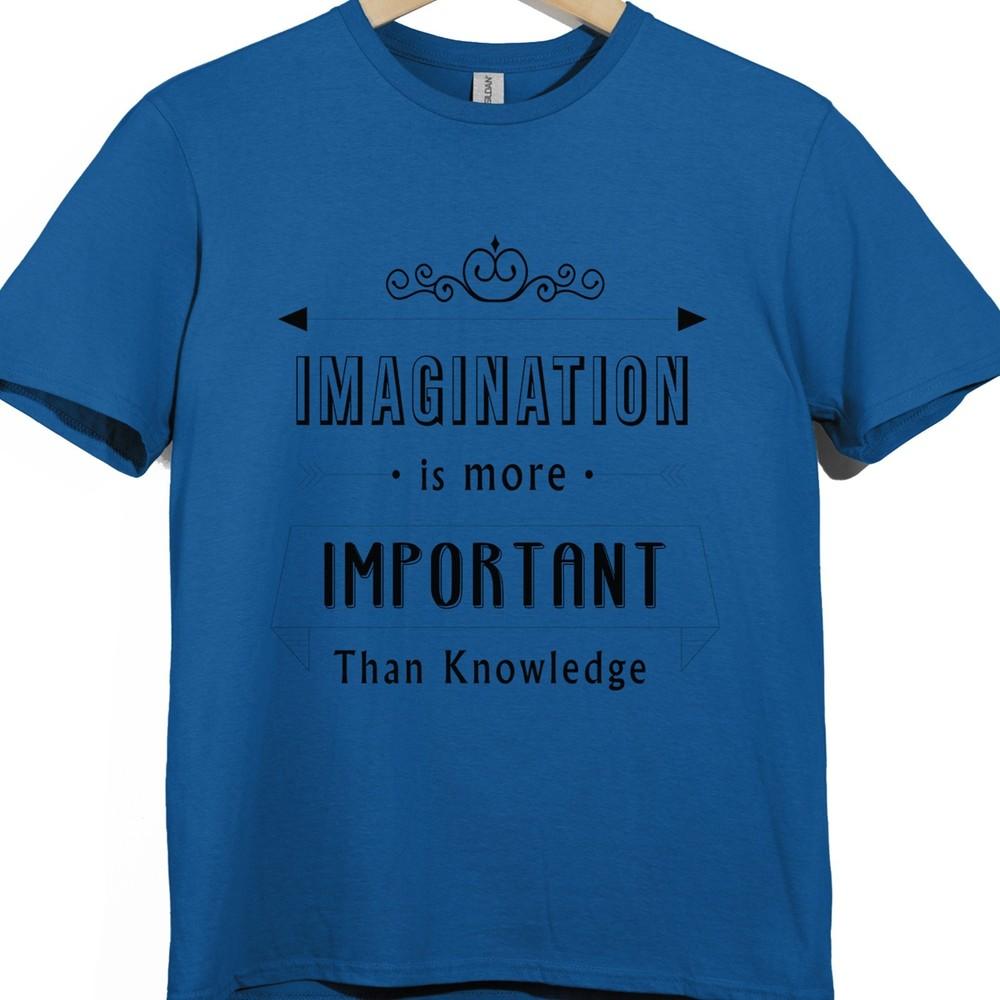 Imagination Is More Important Than Knowledge T Shirt Einstein Quote Graphic Tee