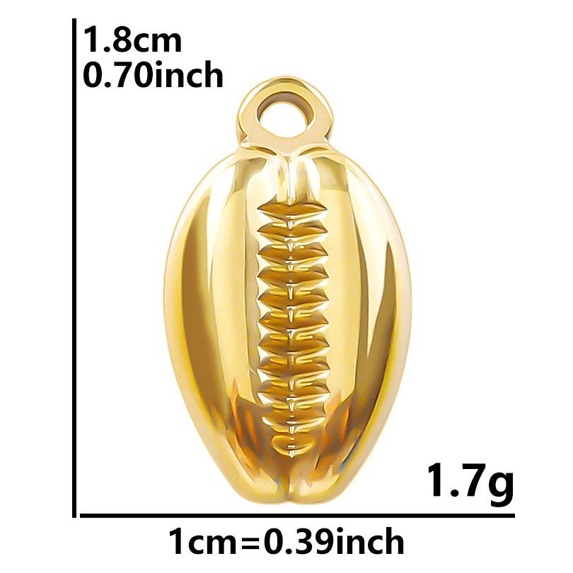 6pcs Real Gold Plated Ocean Animal Turtle Shell Conch Starfish Diy Charms For Jewelry Making Bulk Stainless Steel Charm Pendant