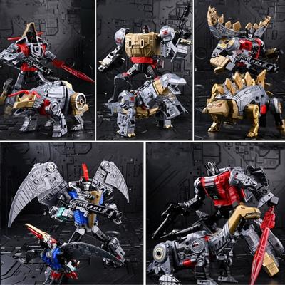 BPF 5 In 1 New Arrive Dinosaur Transformation Robot Toys Anime Cool Devastator Movie Action Figure Series Children Birthday Gift