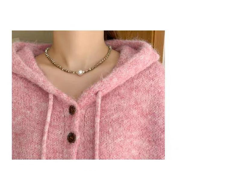 Hooded Cardigan: Women's Thick Knit Autumn/Winter Sweater - Loose, Cozy Korean Style