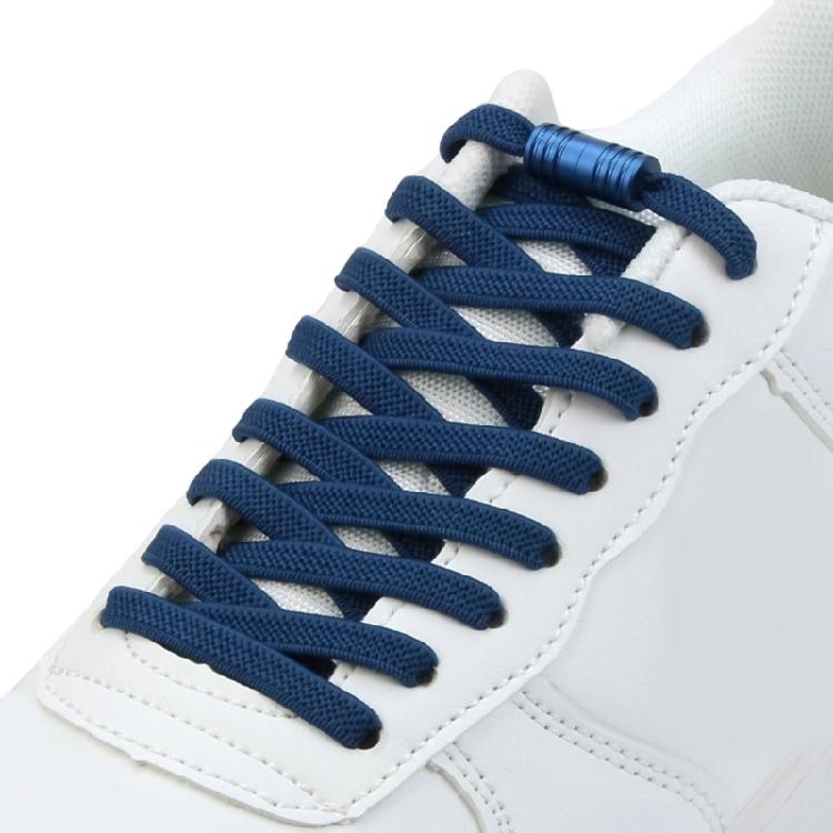 Metall-Aglets Elastische Schnürsenkel Strapazierfähig Abriebfest Schuhbänder Einfache Montage Perfekt Für Kinder Erwachsene Senioren