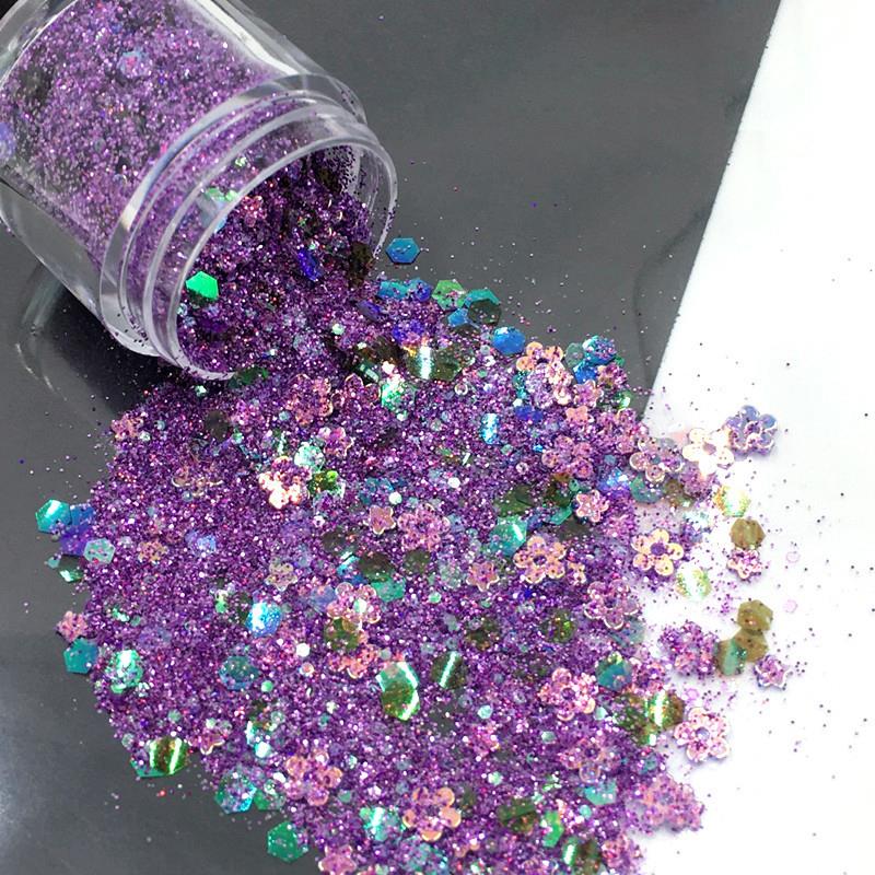 10ml/Box Glitter Epoxy Resin Fillings Mix Colorful Glitter Sequins Materials for DIY Epoxy Resin Mold Crafts Nail Art Fillers