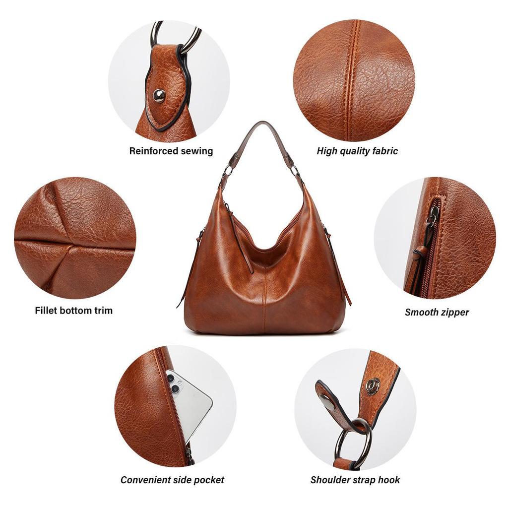 Women's 2023 Autumn/Winter Tote: Large Capacity Soft Leather Shoulder Handbag with Mother-and-Child Design