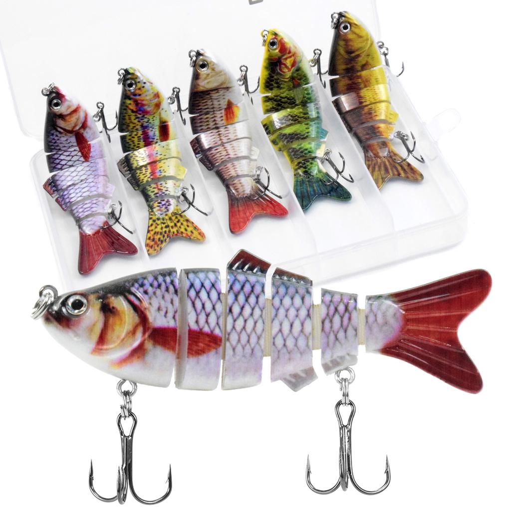 Details about / 6 Section Finshing Lure 20G Multi-Section Bait Super Bait Size 10cm With Box S