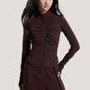 Adidas x Samuel Gui Yang FW25 Gather Short Slim Fit Zip Jacket Women Sports Casual Black KU5376