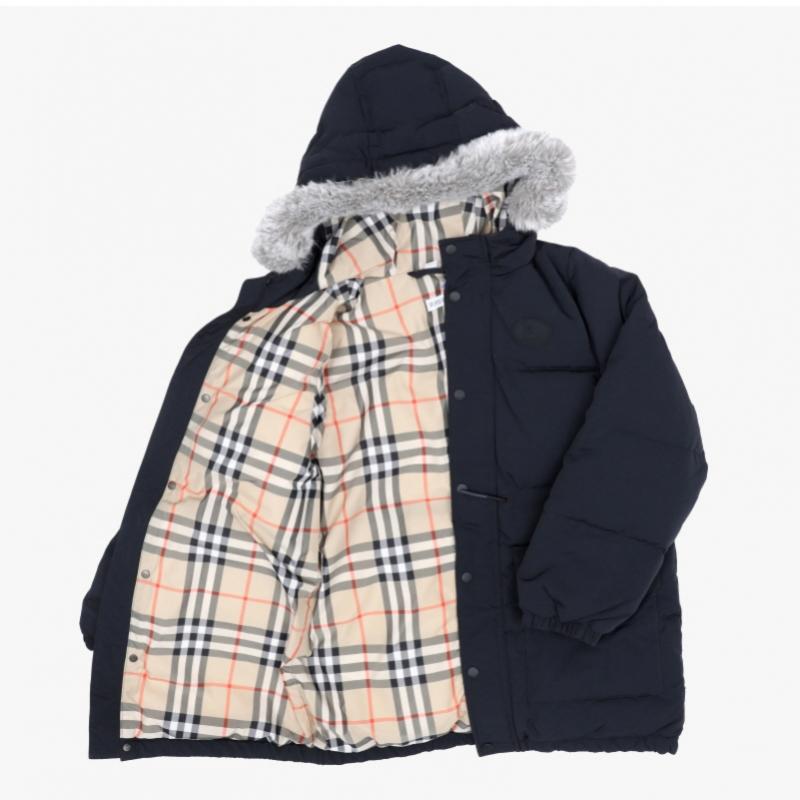 Burberry Kids Down PAdding Hoodie With Fur Trimming  Adults CAn WeAr  8117232 A
