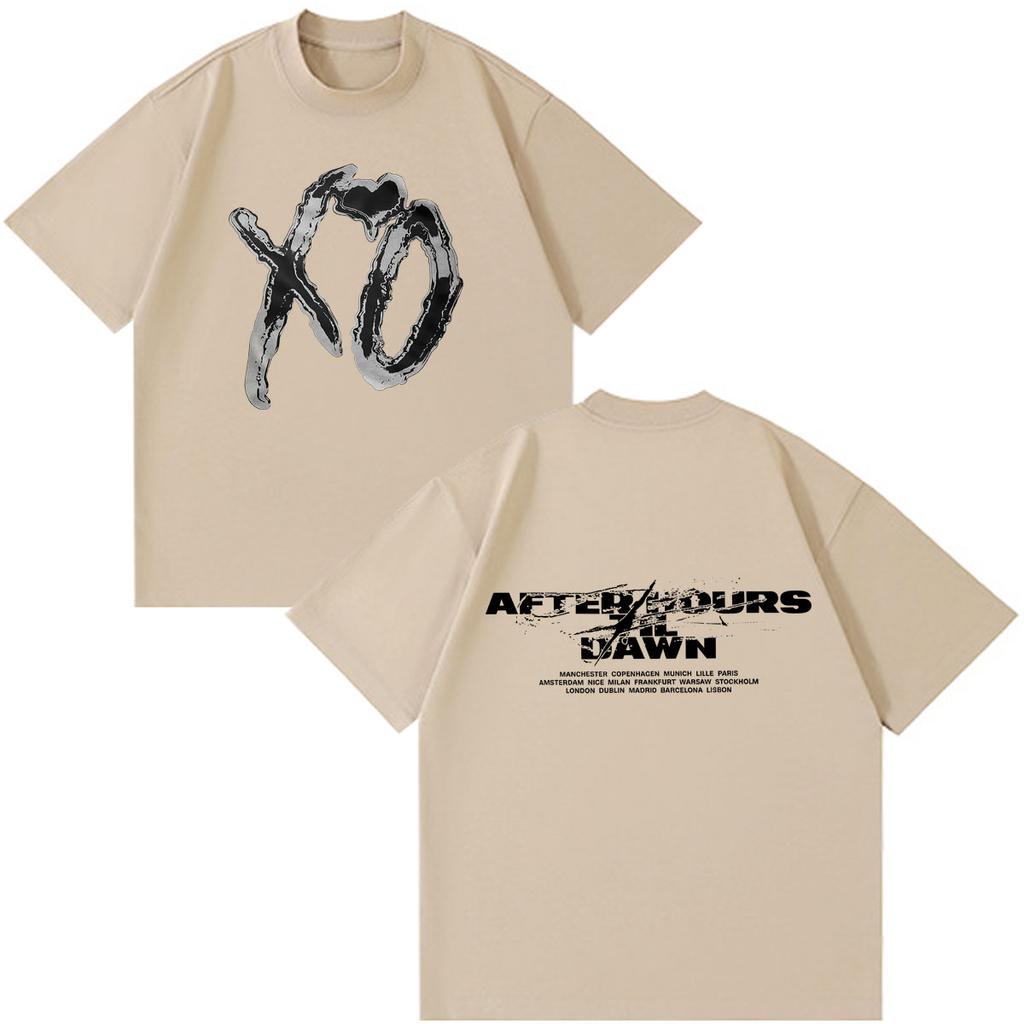The Weeknd After Hours Til Dawn 2026 Tour PrintT Shirt Men Women Hip-hop T-shirt Summer Short-sleeved Gothic Punk T-shirts Tops