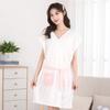 Soft Coral Fleece Casual Bathrobe Absorbent Pineapple Grid Tied Bath Towel Women's Bath Skirt