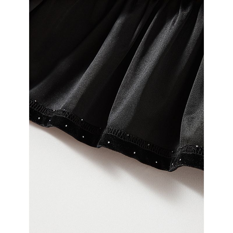 Starry Water Soluble Diamond Tops! Fairy Three-Quarter Sleeve Pearl Collar round Neck Slimming Pleuche T-shirt Thin Coat New