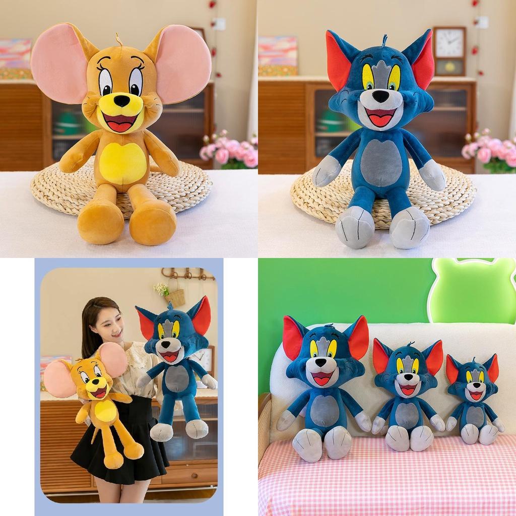 Tom und Jerry Plüschtier Kissen Stoffpuppe Kinder Valentinstagsgeschenk Cartoon