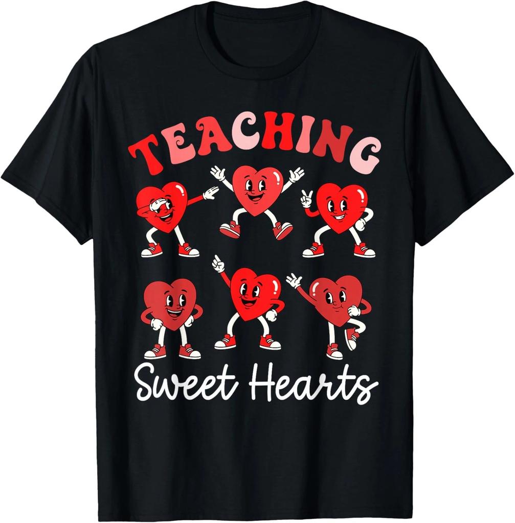 Funny Sweet Hearts Valentines Day For Teacher Fun Unisex T-Shirt
