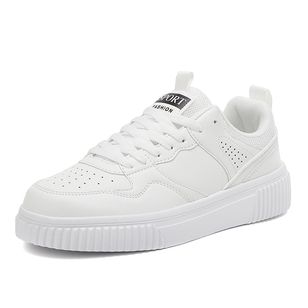 Cross-border board shoes new couple breathable little white shoes versatile shoes casual sports shoes thick baseplate shoes