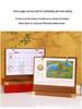 2026 Creative Wooden Desk Calendar Set: Chinese Style Monthly Calendar with Stand and Gift Box