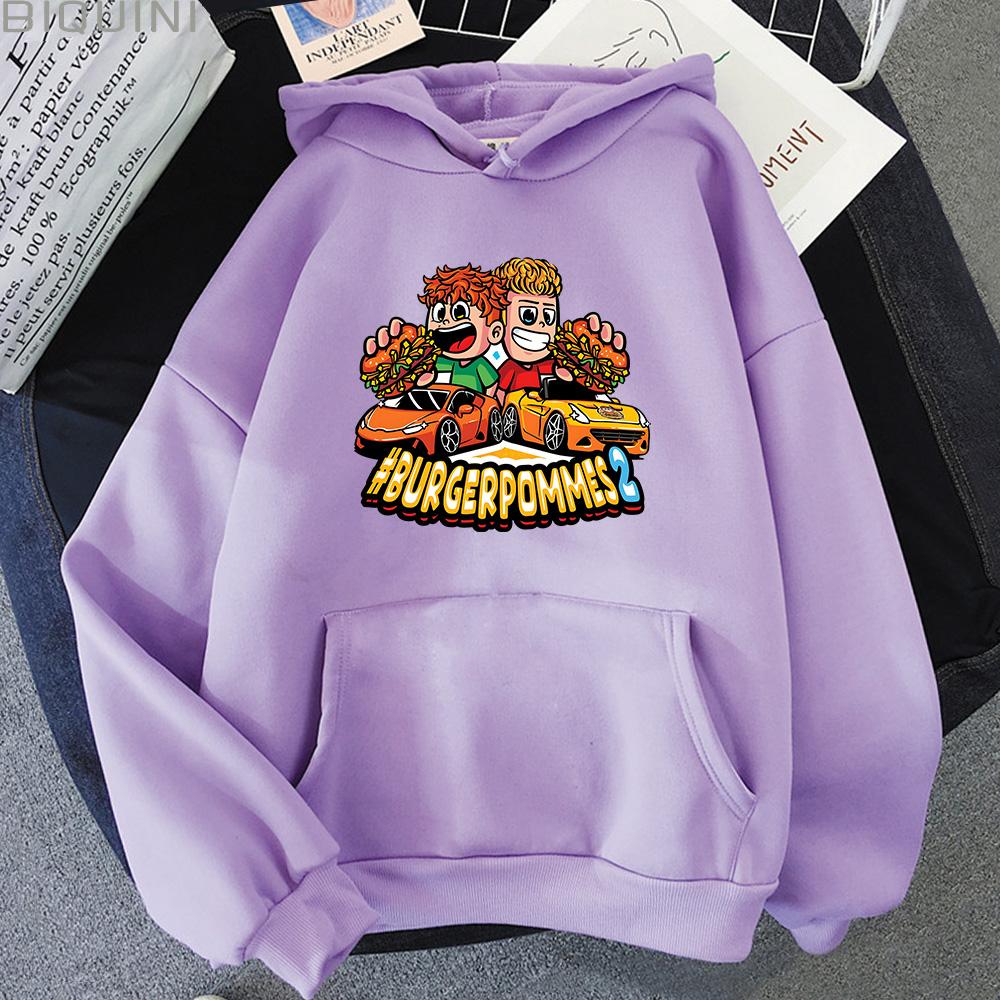 Burgerpommes 2 Hoodie Fashion Men/Women Aesthetic Cute Icrimax New Hoody Unisex Autumn Winter Cartoon Casual Pullover Sweatshirt