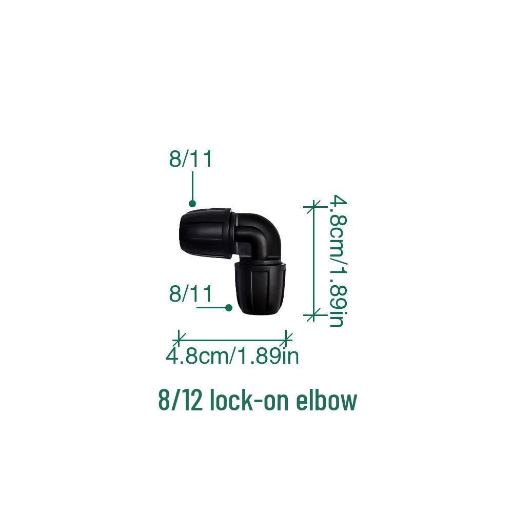 8/12 Irrigation Soft Hose Double Lock 47 Turn Six-Way Garden Watering Connector