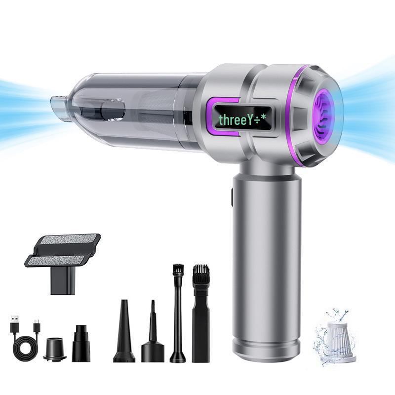 

Handheld Brushless Motor Car Vacuum Cleaner with LCD Display, Suction, and Blower