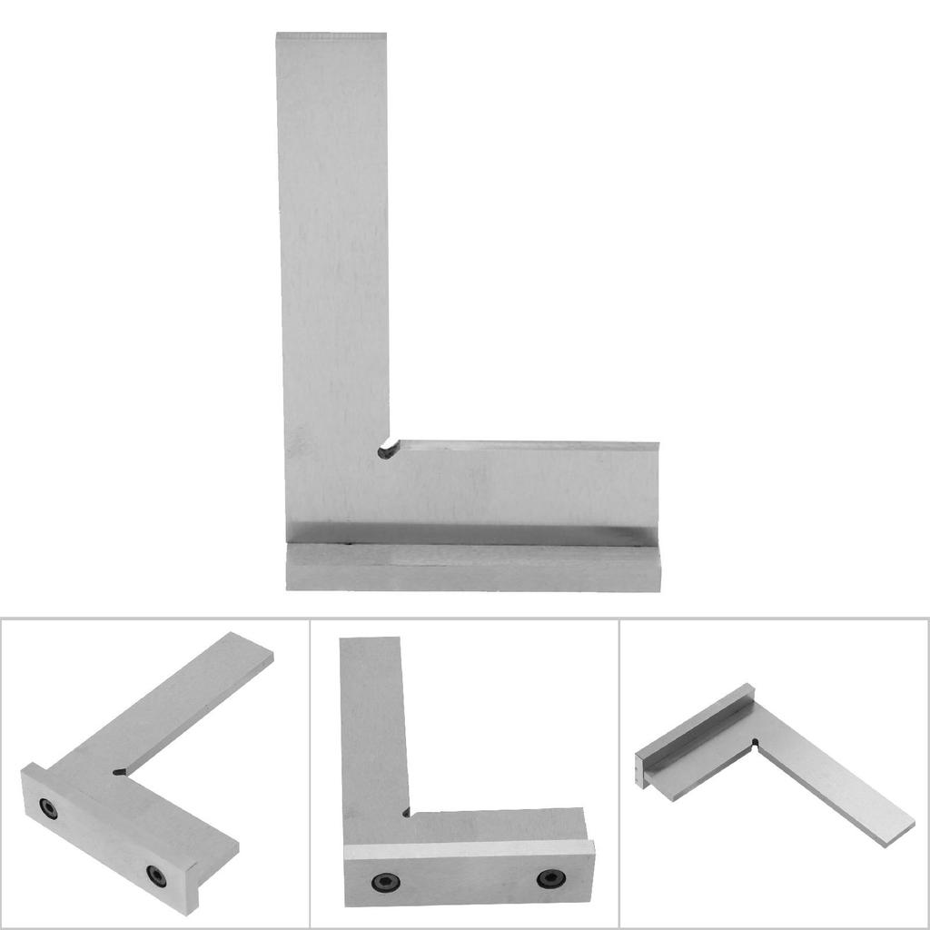 Hochgenauer Flachwinkel aus Kohlenstoffstahl 90 Grad mit Anschlägen Ingenieurwerkzeug #3