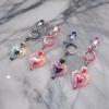 60Pcs Keychain Set with Beadable Metal Blanks Resealable Pouches and Thank You Cards for Crafting Keyrings Jewelry