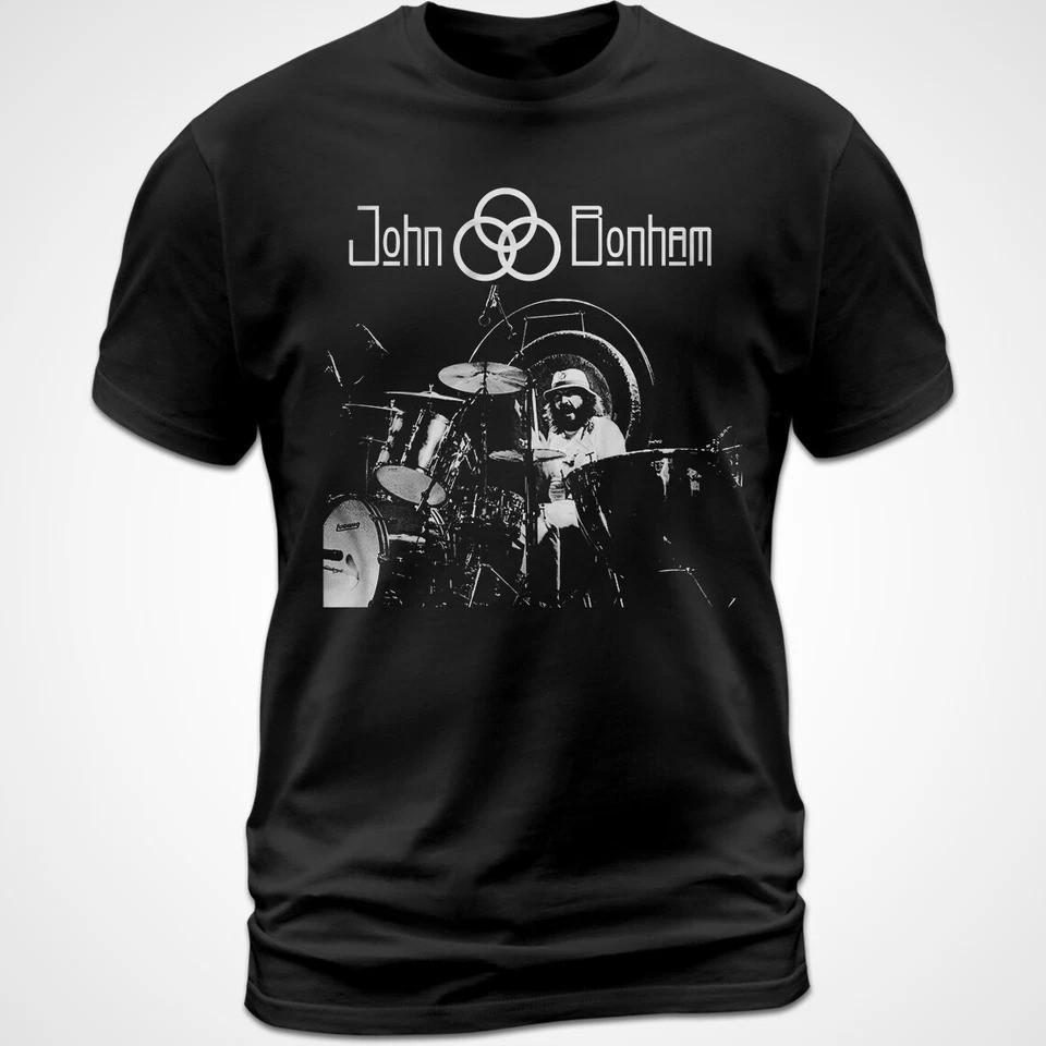 Cotton T-Shirt Led Zeppelin John Bonham Album Tee Robert Plant PP2640 S