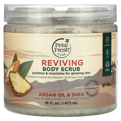 Reines, belebendes Körperpeeling, Arganöl & Shea, 473 ml (16 Fl Oz)