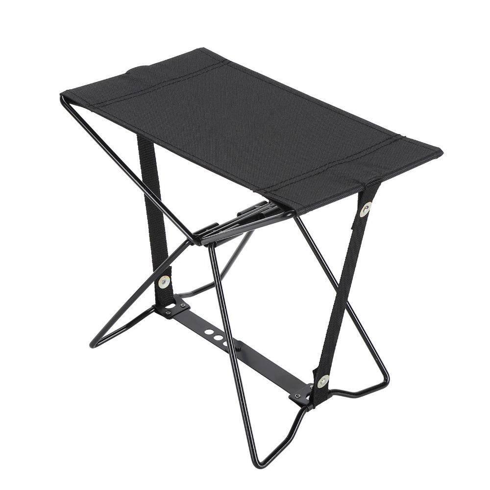 Steel Frame Camp Chair X Frame Outdoor Foldable Stool Portable Canvas Seat Fishing Trips