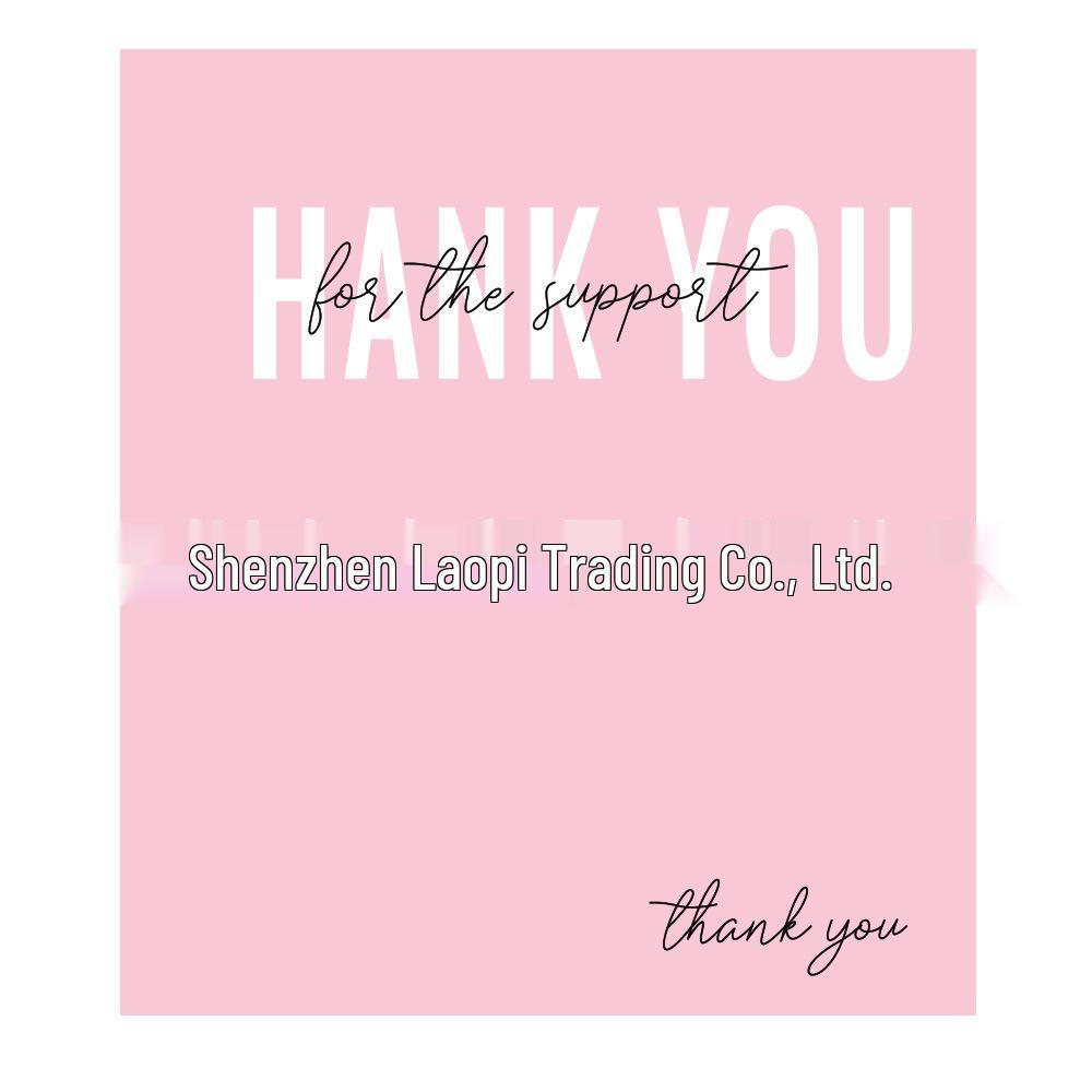 Valentine's Day Thank You Card - Pink Coated Paper Gift Card Packaging