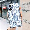 Blue and White Porcelain Case For Realme 15 14 13 12 11 Pro Plus GT6 GT7 Pro C55 C51 C35 C53 C61 C65 C67 C63 C71 C75