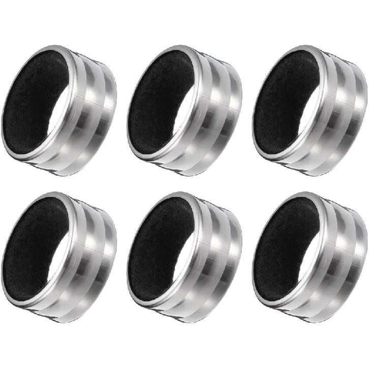 Stainless Steel Wine Bottle Collars Classy Wine Collar Drip Rings Simple and Durable Wine Drop Stoppers with Velvet Felt Inside 7