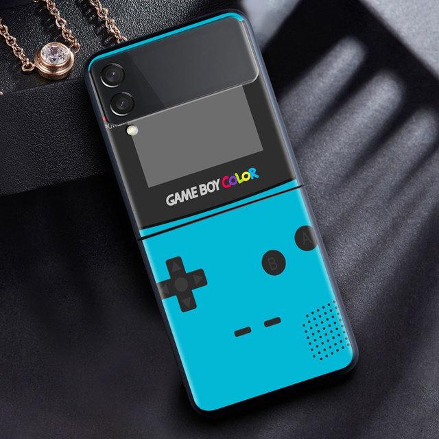 

Складной чехол для Samsung Galaxy Z Flip 4, складной черный чехол с мягкими краями Zflip3, высококачественный чехол для телефона в стиле ретро, ​​винтажная камера Samsung Z Flip4 5G