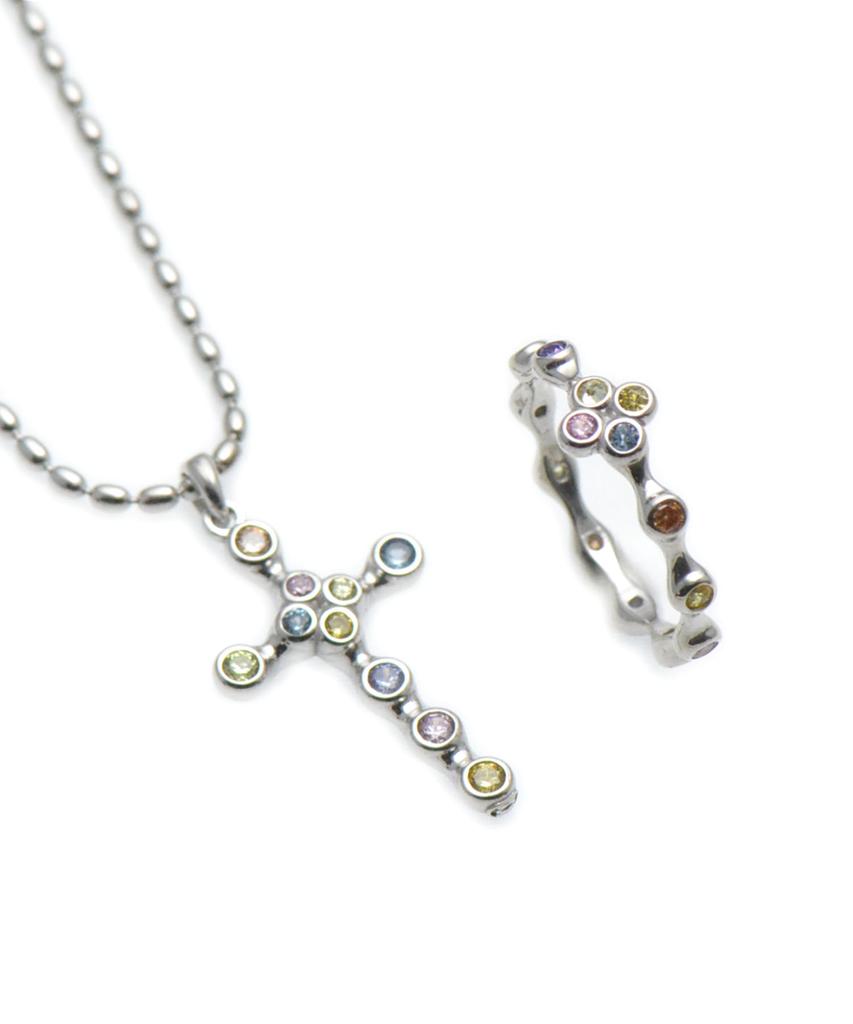 Vivus Iris White Gold Silver Ring