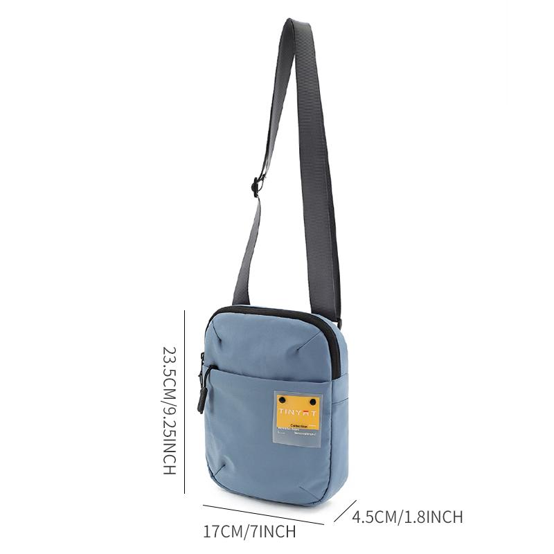 

Холщовая сумка-мессенджер, сумка-слинг через плечо, сумка кроссбоди для работы, чехол для мобильного телефона, кошелек для монет для повседневного использования, черный, синий, оранжевый синий