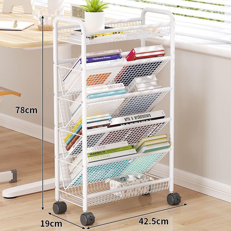Milin Mobile 5-Tier Storage Bookshelf