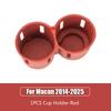 Car Cup Holder For Porsche Macan Cayenne  Center Console Bottle Holder Insert Anti Slip Drink Storage Organizer Auto Accessories