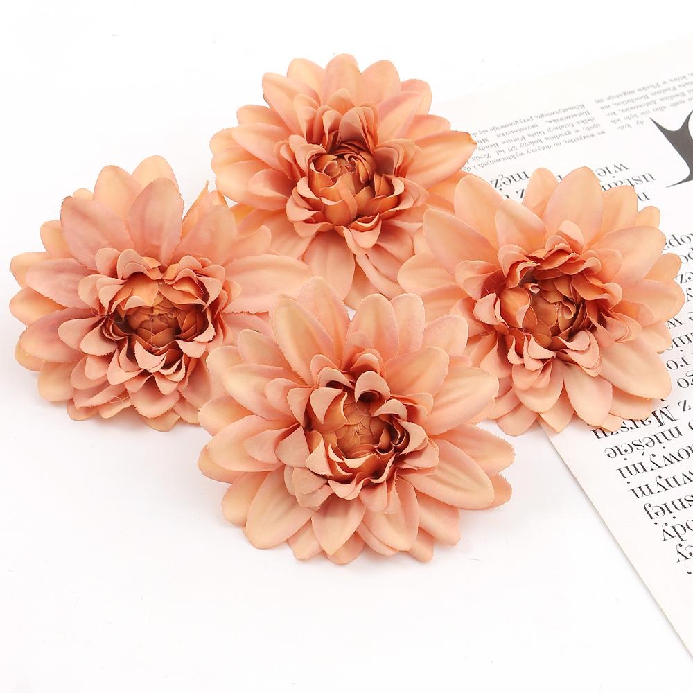 3/5Pcs Artificial Flowers Silk Rose Head Big Fake Flowers For Home Decor Wreath Accessories Bride Wedding Marriage Decoration