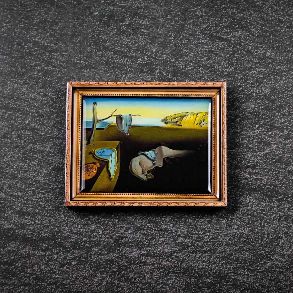 World-Famous Paintings: Cultural Creative Wooden Fridge Magnets - Retro Oil Painting Gifts